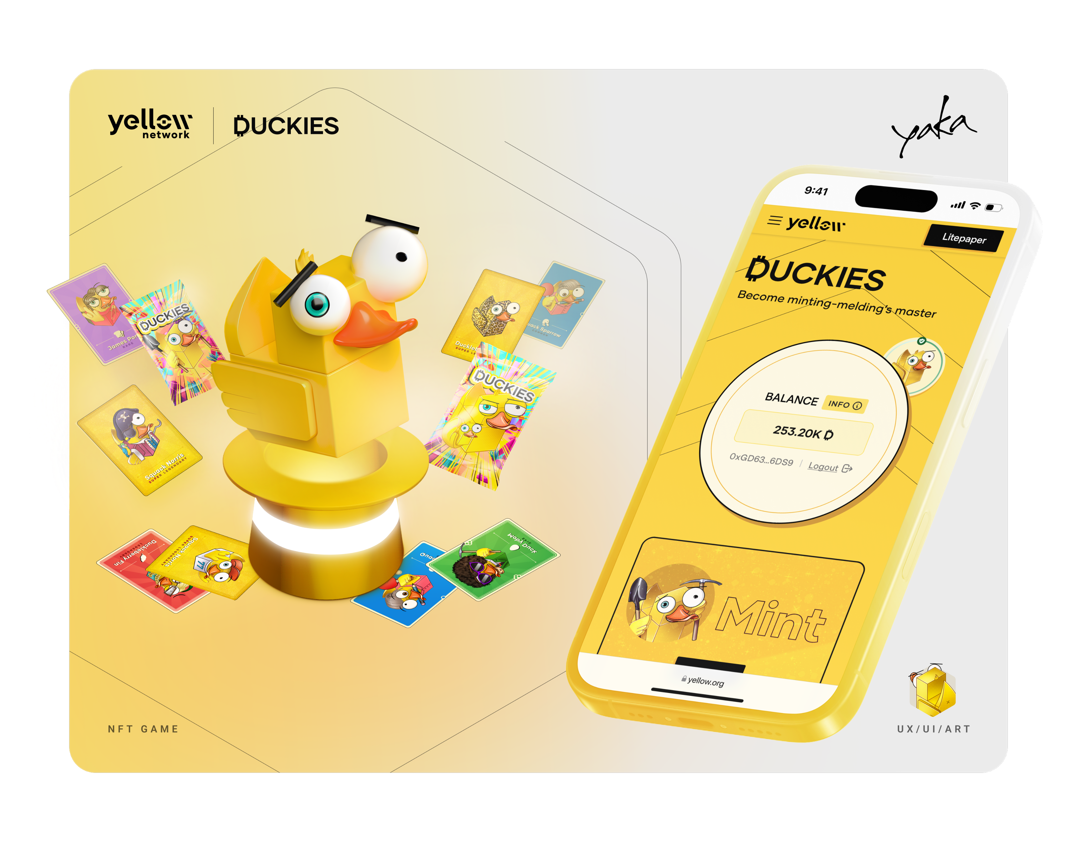 Yellow Duckies Web3 NFT Game, by Yaka Design