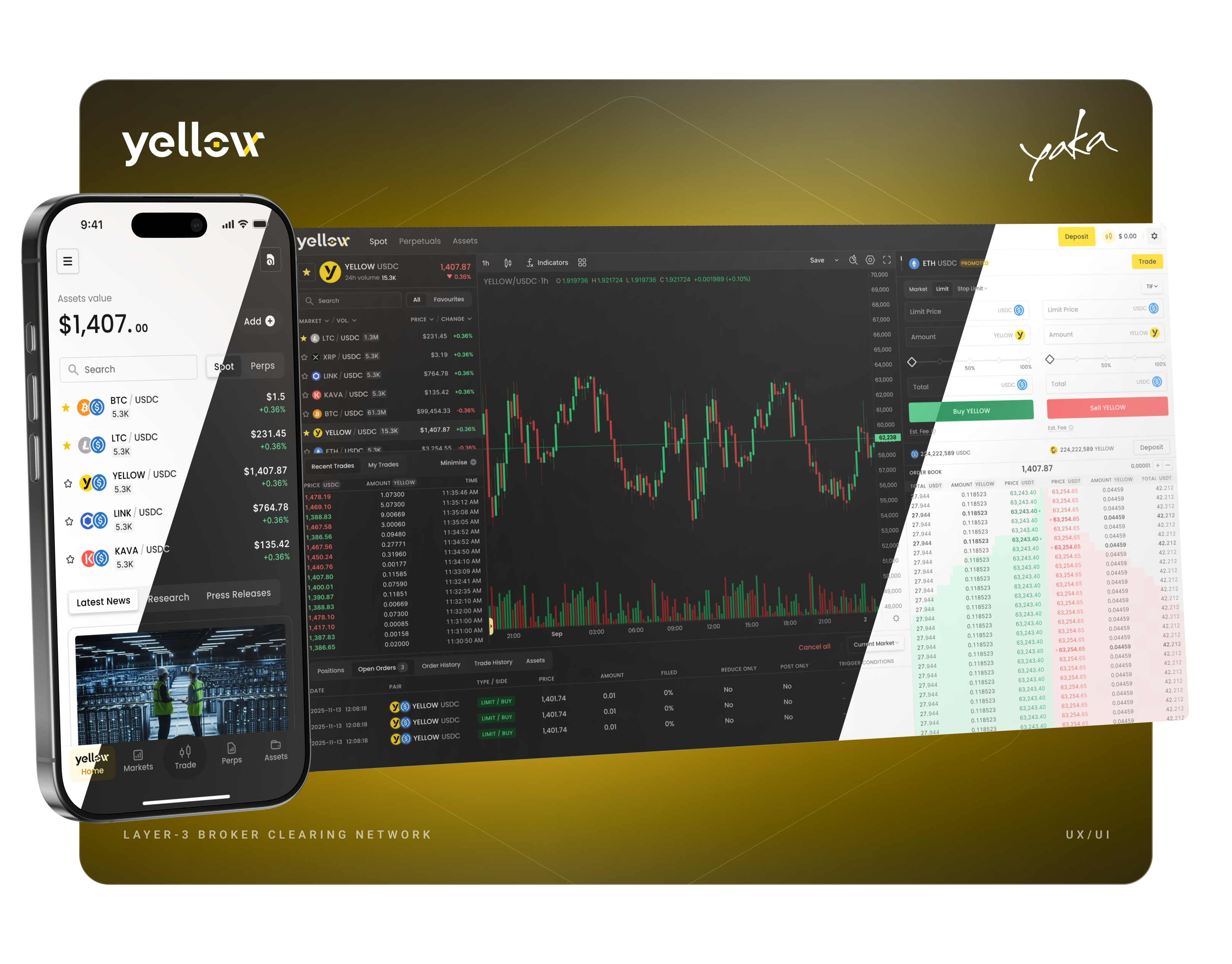 Yellow - Blockchain Product & Infrastructure Company. Building Web3 IoF with Yellow Network, a Layer-3 Broker Clearing Network