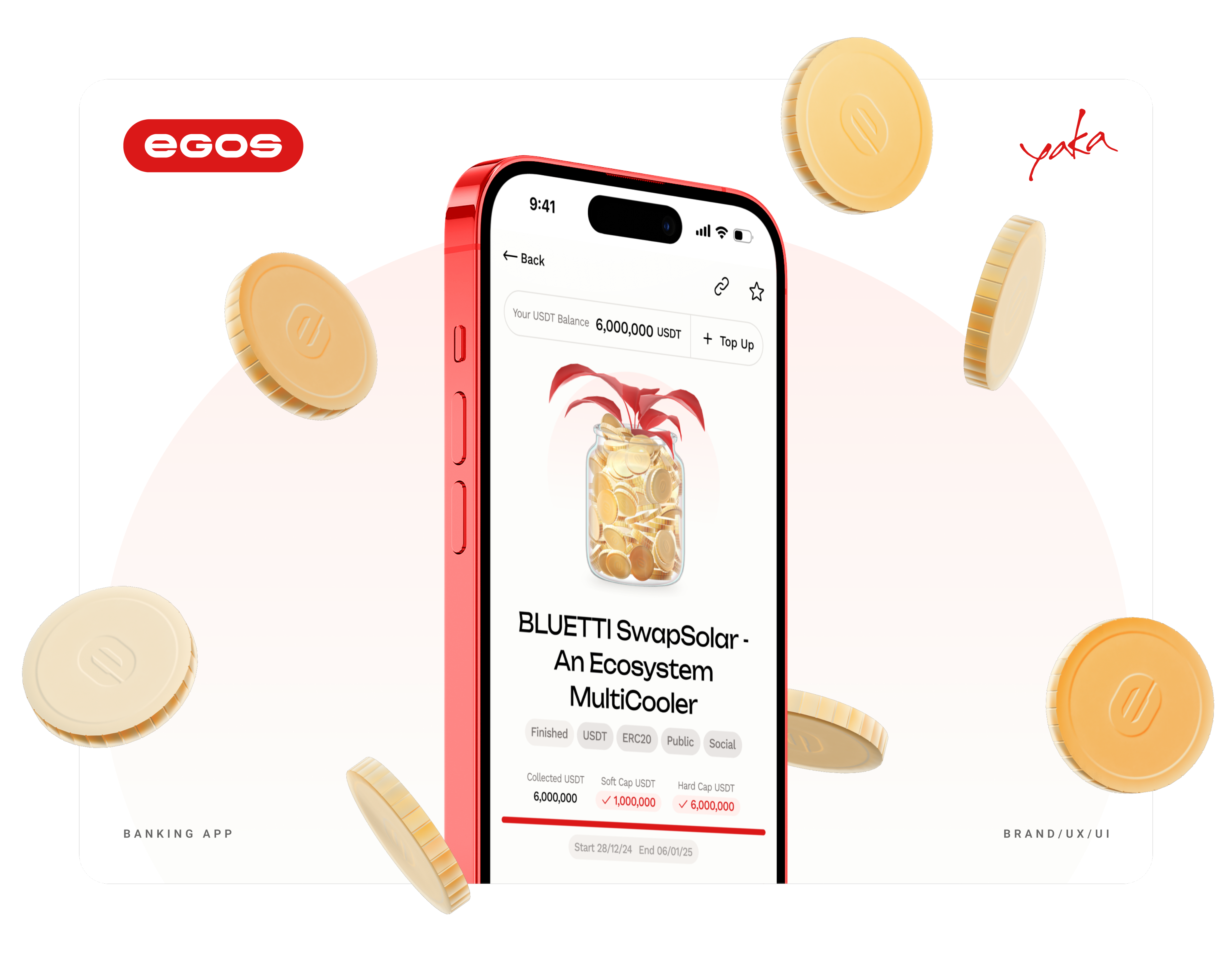 EGOS -  Web3 banking, by Yaka Design